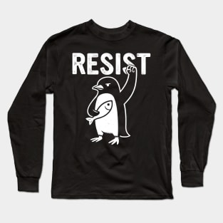 Resist-Penguin Long Sleeve T-Shirt